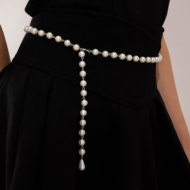 Elegant Pearl Beads Waist Chain for Women