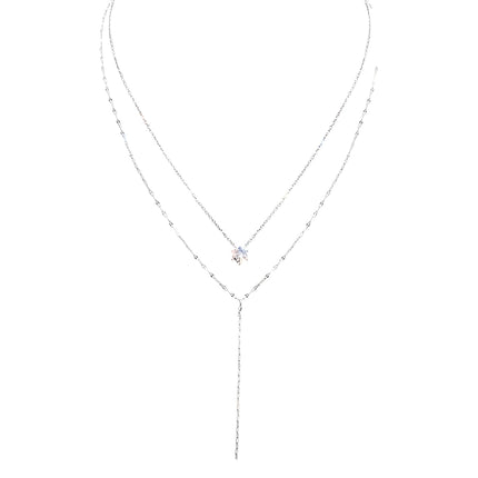 Double Layered Choker Necklace Women Sexy Tassel