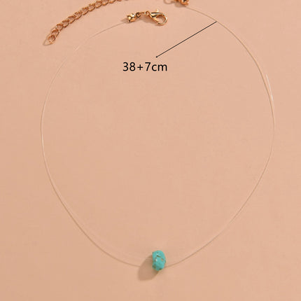 Irregular Natural Turquoise Stone Necklaces
