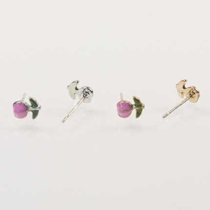 Spring flower stud earrings set