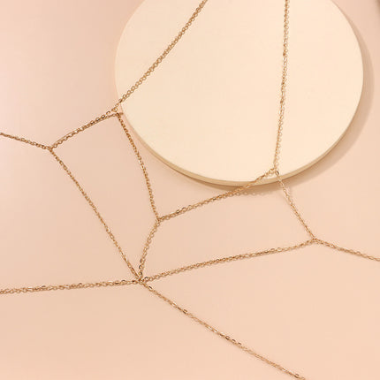 Double Layer Chain Bra Body Chain