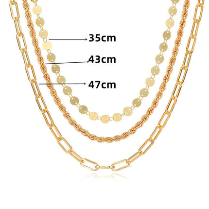 Multi-layer Chain Necklace for Women - FASHION SHEGOODS LLC