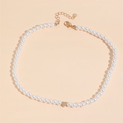 Heart Pearl Necklace for Woman - FASHION SHEGOODS LLC