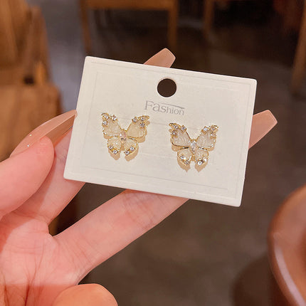 Opal butterfly Earrings - FASHION SHEGOODS LLC