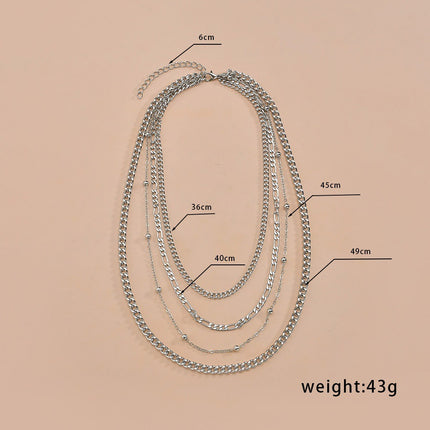 Cute Layered Chain Choker Necklace