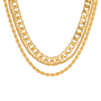 Double Layer Chain Choker Necklace