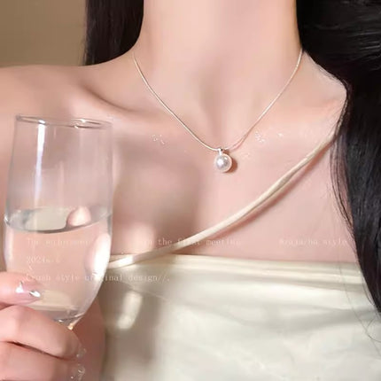 Imitation Pearl Jewelry Pendant Necklace