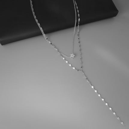 Double Layered Choker Necklace Women Sexy Tassel
