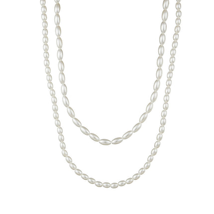 Women Layer Pearl Chain Necklace