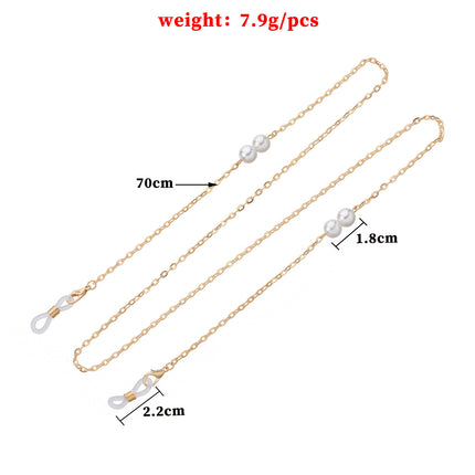 Pearl Eyeglass Chain Beaded Sunglasses Neck Holder