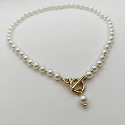 Imitation Pearl Pendant Necklace Bracelet - FASHION SHEGOODS LLC