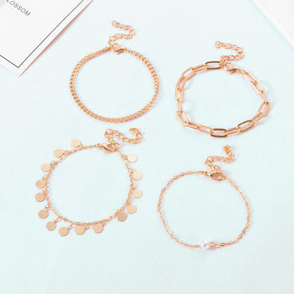 Disc Beaded Layer Bracelet