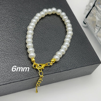 Glass Pearl Bracelet Woman Magnet Clasp