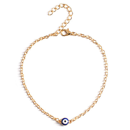 Evil Blue Eye Chain Bracelet
