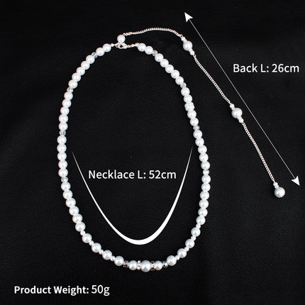Long Necklace Pearl Tassel Sexy for Women