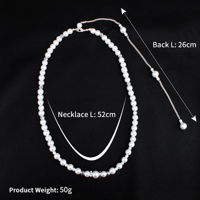 Long Necklace Pearl Tassel Sexy for Women