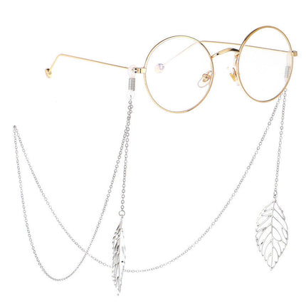 Classic Sunglasses Chain Hollow Leaf Pendant