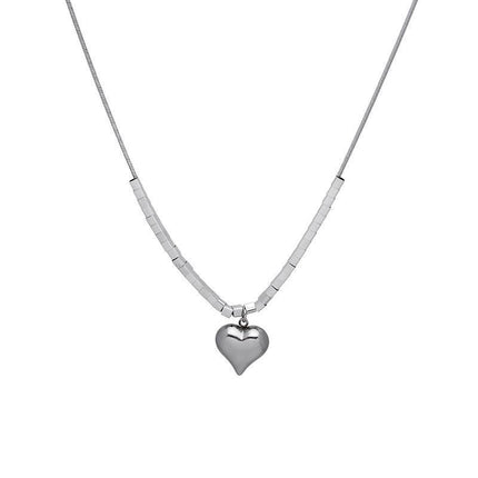 Sweat shirt Chain Heart Pendant Necklace