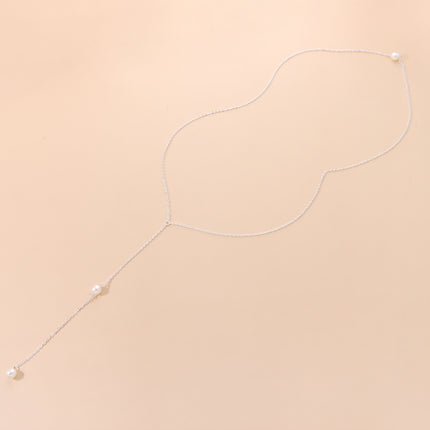 Pearl Pendant Chain Necklace