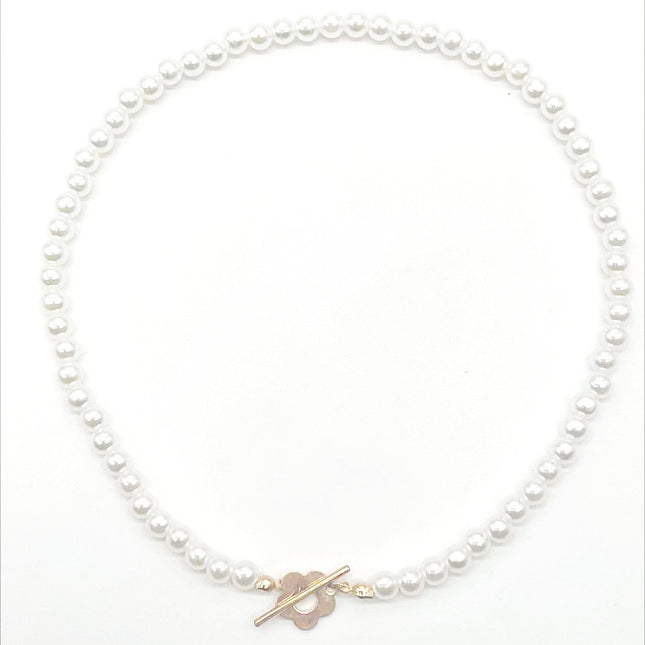 Fashion Flower OT Pearl Necklace