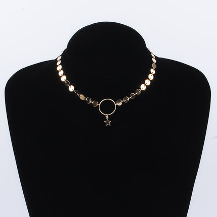 Small Coin Pendant Necklace