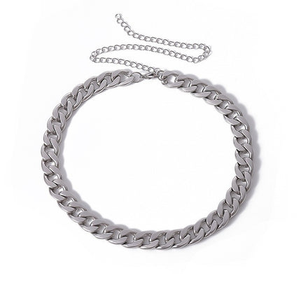 Hip Hop Chunky Cuban Link Chain Necklace for Women - FASHION SHEGOODS LLC