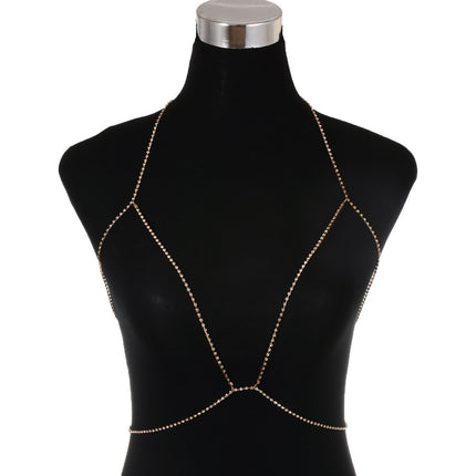 Sexy Chest Bra Chains Women Jewelry Rhinestone Body Chain