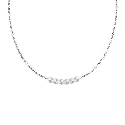 Floating Pearl Choker Necklace Women