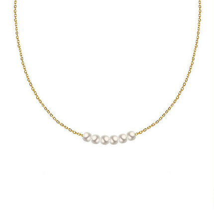 Floating Pearl Choker Necklace Women
