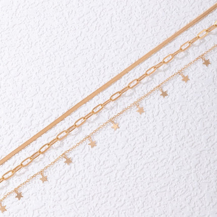 Star Necklace Layer Chain Necklace