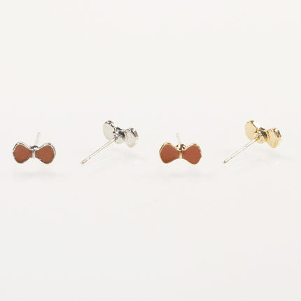 Mushroom butterfly stud earrings set