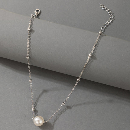 Pearl Choker Chain Necklace