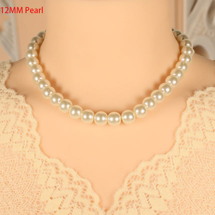 Glass Pearl Necklace Jewelry Summer Choker Jewelry - FASHION SHEGOODS LLC