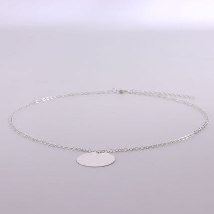 Disc Charm Pendant Necklace