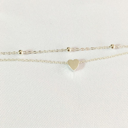 Double Layers Heart Anklet Jewelry