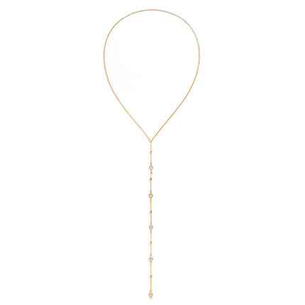 Crystal Stone Long Tassel Necklaces for Women