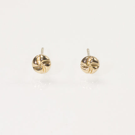 Small Round Knot Stud Earrings