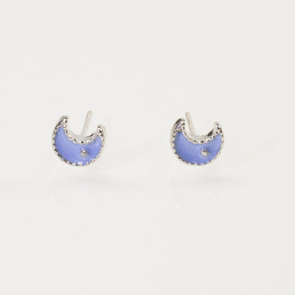 MIni Moon Stud Earring