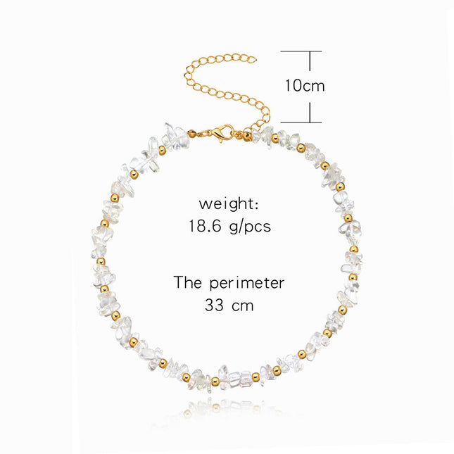 Irregular Natural Stone Beaded Necklace