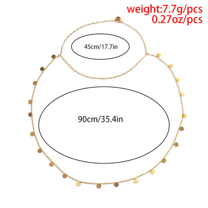 Women Simple Sexy Body Chain Back Chain Necklace