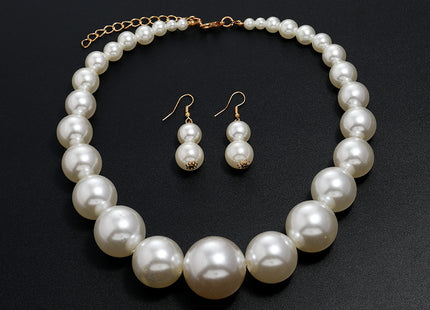 Big Imitation Pearl Necklaces Chunky Boho Short Choker