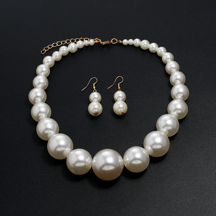 Big Imitation Pearl Necklaces Chunky Boho Short Choker