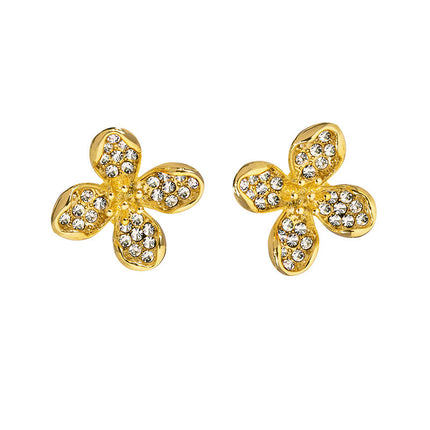 Rhinestone Flower Earring