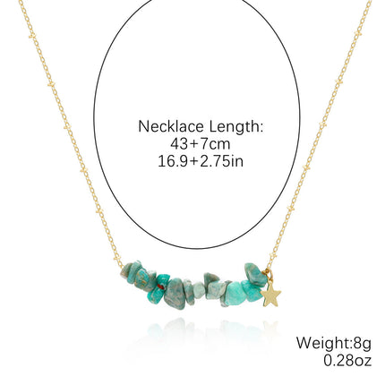 Natural Stone Bead Necklace