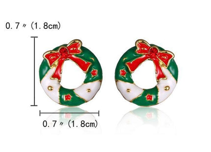 Christmas Geometric Garland Earring