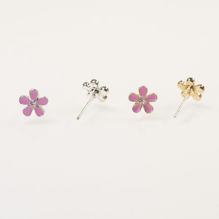 Cherry Blossom Stud Earrings Set