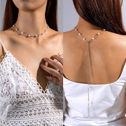 Imitation Pearl Necklace for Women