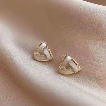 Geometric Triangle Stud Earrings - FASHION SHEGOODS LLC