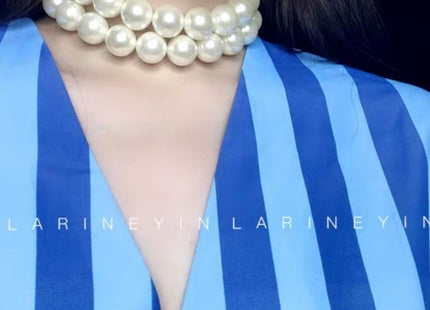Faux Large 18MM Chunky Pearl Necklace for Women
