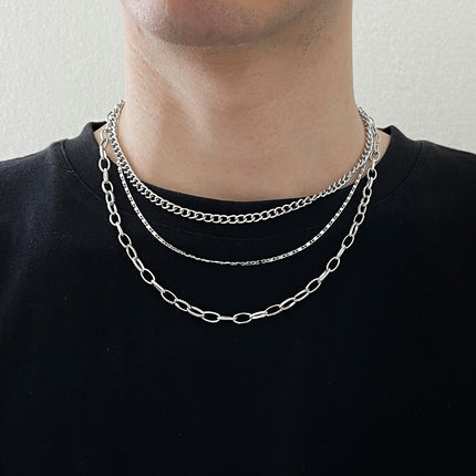 Hip Hop Jewelry Layer Chain Necklace - FASHION SHEGOODS LLC
